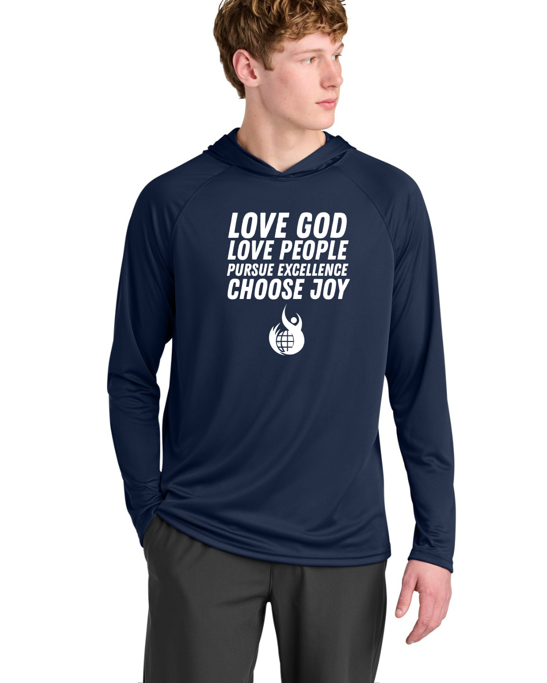 Hooded Longsleeve Tee | 4 Core Values