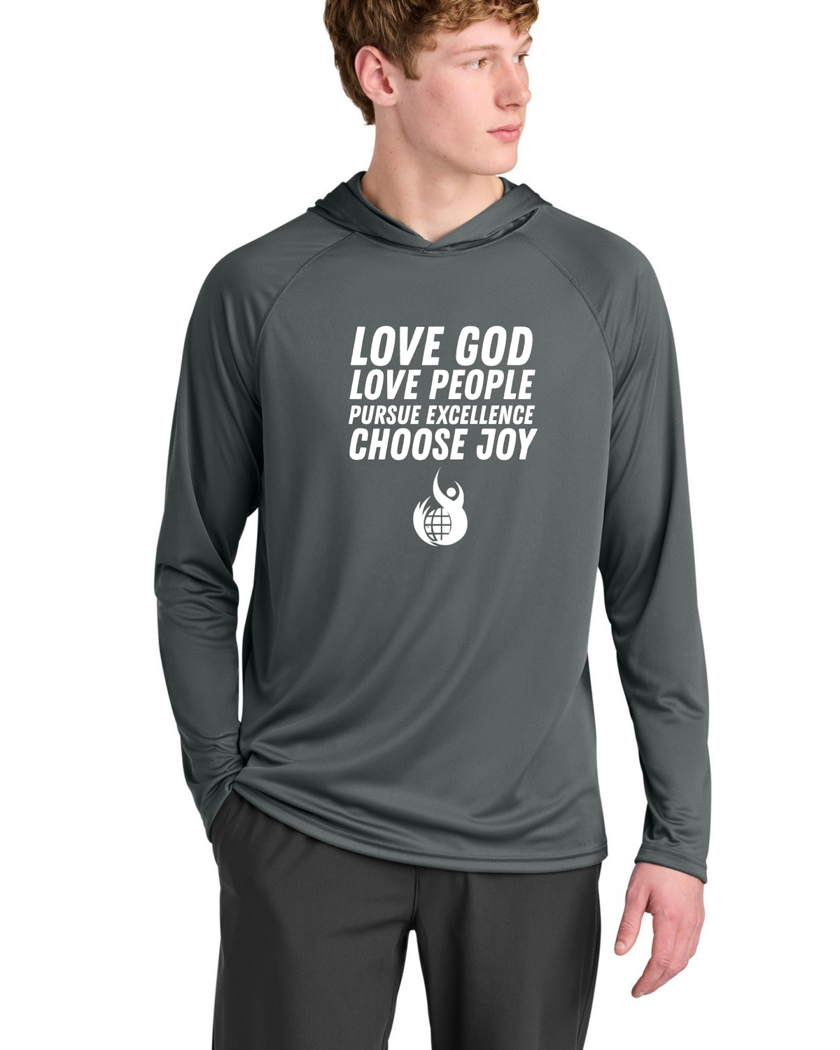 Hooded Longsleeve Tee | 4 Core Values