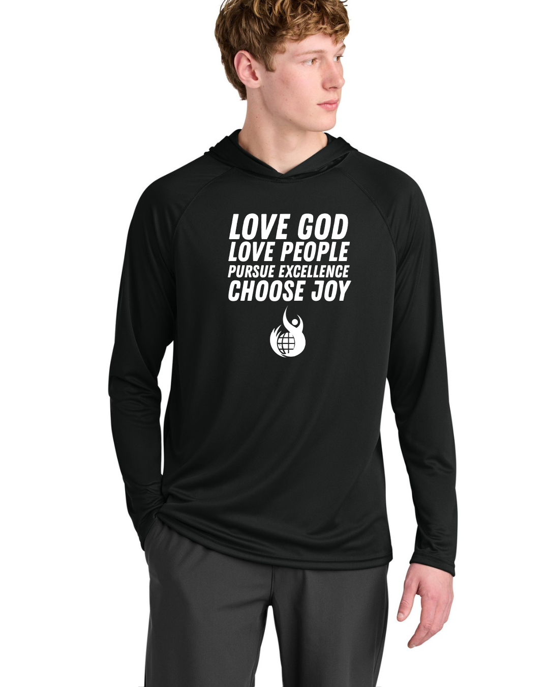 Hooded Longsleeve Tee | 4 Core Values