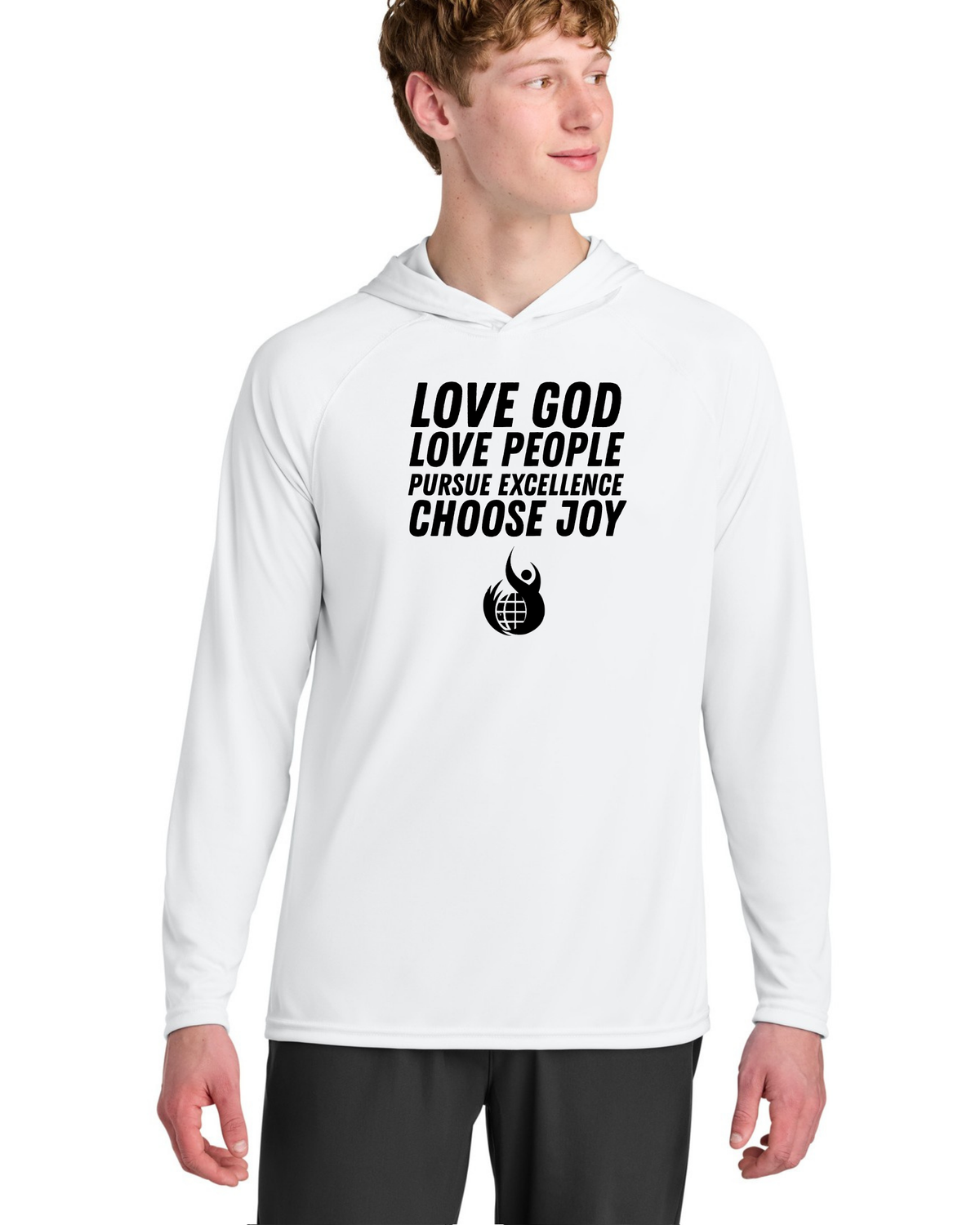 Hooded Longsleeve Tee | 4 Core Values